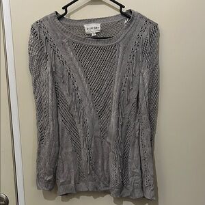 Olive & Oak Light Gray Knit Pullover